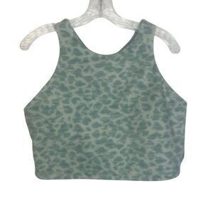 MTA Sport Sports Bra Womens Size 1X Green New Racerback Workout Gym